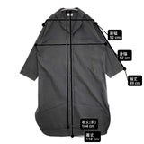 MARGARET HOWELL BRUSHED COTTON CASHMERE 589-3258002 ワンピース 23AW チャコールグレー レディース マーガレットハウエル【中古】6-0919M∞