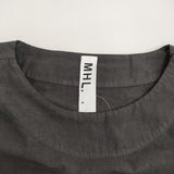 MHL. 未使用 GARMENT DYE PLAIN POPLIN 595-5157551 サイズ2 定価37950円 ワンピース 25SS チャコールグレー レディース エムエイチエル【中古】6-0724S♪