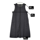 nest Robe リネンノースリーブワンピース 日本製 サイズF 01235-1395-2 ワンピース ブラック レディース ネストローブ【中古】6-0721S△