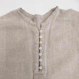 nest Robe リネンカラミドッキングワンピース 定価34100円 01252-1093 ワンピース 25SS NATURAL ベージュ レディース ネストローブ【中古】6-0724S♪