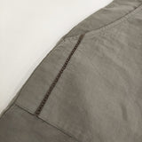 nest Robe コットンリネンバックツイルパッチワークパンツ 定価27500円 01251-1122 パンツ カーキ レディース ネストローブ【中古】6-0724M♪