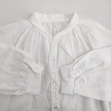 nest Robe リネンプチカラーチュニック 01251-1130 シャツワンピース チュニック 25SS ホワイト レディース ネストローブ【中古】6-0724M♪
