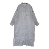 nest Robe リネンシャンブレーシャツワンピース 定価28600円 01251-1128 ワンピース 25SS ネイビー レディース ネストローブ【中古】6-0724M♪
