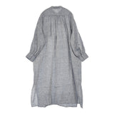 nest Robe リネンシャンブレーシャツワンピース 定価28600円 01251-1128 ワンピース 25SS ネイビー レディース ネストローブ【中古】6-0724M♪