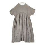 nest Robe リネン天然染め ラウンド切り替え2wayワンピース 01232-1382 シャツワンピース ワンピース モカベージュ レディース ネストローブ【中古】6-0721S△