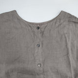 nest Robe リネン天然染め ラウンド切り替え2wayワンピース 01232-1382 シャツワンピース ワンピース モカベージュ レディース ネストローブ【中古】6-0721S△