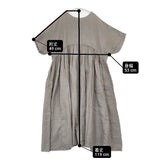 nest Robe リネン天然染め ラウンド切り替え2wayワンピース 01232-1382 シャツワンピース ワンピース モカベージュ レディース ネストローブ【中古】6-0721S△