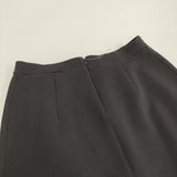 23区 【洗える】コットンエアーダンボールIラインスカート サイズ40 定価17930円 ロングスカート 25AW ブラック レディース ニジュウサンク【中古】6-0724G♪
