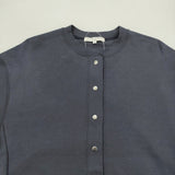 SLOW 23区 【SLOW/一部店舗限定】ライトダンボールカーディガン サイズ38 定価15950円 カーディガン 25AW ネイビー レディース スローニジュウサンク【中古】6-0806M♪