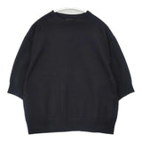 23区 洗える ヴィスコースストレッチ 半袖 定価15950円 セーター ニット 23AW ブラック レディース ニジュウサンク【中古】6-0721S△