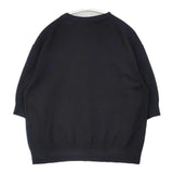23区 洗える ヴィスコースストレッチ 半袖 定価15950円 セーター ニット 23AW ブラック レディース ニジュウサンク【中古】6-0721S△