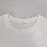 23区 SLOW 一部店舗限定 MVSコットン デザイン ロゴTシャツ サイズ32 定価8910円 半袖Ｔシャツ カットソー 24SS ホワイト ブラック レディース ニジュウサンク【中古】6-0721S△