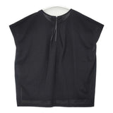 23区 新品 接触冷感 洗える ツイストコットンプレーティング タックデザイン 定価12980円 Ｔシャツ カットソー 25SS ブラック レディース ニジュウサンク【中古】6-0721S△