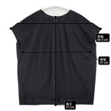 23区 新品 接触冷感 洗える ツイストコットンプレーティング タックデザイン 定価12980円 Ｔシャツ カットソー 25SS ブラック レディース ニジュウサンク【中古】6-0721S△