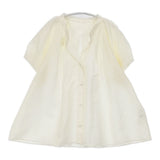 23区 SLOW ブライトヴィンテージクロス タック ブラウス 定価16940円 半袖シャツ 25SS アイボリー レディース ニジュウサンク【中古】6-0721S△