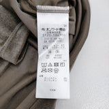 23区 【洗える】シアーベロアリラックスTシャツ サイズ38 定価11000円 半袖Ｔシャツ カットソー 25AW カーキ ブラウン レディース ニジュウサンク【中古】6-0724S♪
