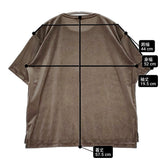 23区 【洗える】シアーベロアリラックスTシャツ サイズ38 定価11000円 半袖Ｔシャツ カットソー 25AW カーキ ブラウン レディース ニジュウサンク【中古】6-0724S♪