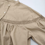 23区 【洗える】コンパクトライトクロス ピンタック ワンピース サイズ38 定価36300円 25SS ベージュ レディース ニジュウサンク【中古】6-0806M♪
