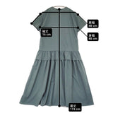 23区 【撥水加工/汗シミ防止/洗える】ティアードデザイン マルチワンピース 定価26400円 ワンピース 25SS ダークグリーン レディース ニジュウサンク【中古】6-0724S♪
