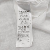 23区 【洗える】LIBECO クロップドシャツ 38 テープ刺繍 定価23100円 ブラウス シャツ 25SS ホワイト レディース ニジュウサンク【中古】6-0806M♪