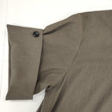 theory luxe APRI STRETCH OXFORD ストレッチワンピース Aライン コットンリネン混 日本製 ワンピース ブラウン レディース セオリーリュクス【中古】6-0721S△