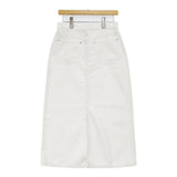theory luxe Slate Denim Kyden デニムスカート サイズ40 03-5107350 ロングスカート 25SS ホワイト レディース セオリーリュクス【中古】6-0724G♪