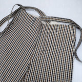 R&D.M.Co- ROBINSON'S CHECK ロビンソンチェックサスペンダーパンツ 定価41800円 パンツ ブラウン ベージュ レディース オールドマンズテーラー【中古】6-0910G∞