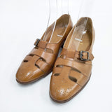Le Yucca's レザーシューズ グルカシューズ パンプス サイズ37 1/2 シューズ・靴 チャ レディース レユッカス【中古】6-0720G◎