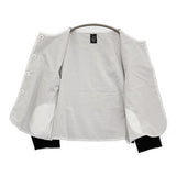 pot and tea ウールナイロン ノーカラージャケット ブラック レディース ポットアンドティー【中古】6-0918T♪