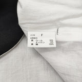 pot and tea ウールナイロン ノーカラージャケット ブラック レディース ポットアンドティー【中古】6-0918T♪