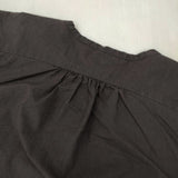 pot and tea 釦たくさん ブラウス ボタン コットン ブラウス シャツ チャコールグレー レディース ポットアンドティー【中古】6-0910M∞