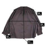 pot and tea 釦たくさん ブラウス ボタン コットン ブラウス シャツ チャコールグレー レディース ポットアンドティー【中古】6-0910M∞