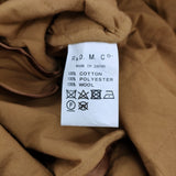 R&D.M.Co- QUILTING LONG COAT キルティングロングコート サイズS ノーカラー コート キャメル レディース オールドマンズテーラー【中古】6-0918T♪