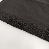 R&D.M.Co- FRILL DECORATION BUTTON BIB フリル コットンウール ベスト 定価44000円 ブラック レディース オールドマンズテーラー【中古】6-0724T♪