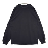 JUST DRUID プリント オーバーサイズ 長袖Ｔシャツ カットソー ロンＴ ブラック メンズ【中古】6-0912M∞
