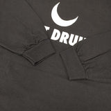 JUST DRUID プリント オーバーサイズ 長袖Ｔシャツ カットソー ロンＴ ブラック メンズ【中古】6-0912M∞