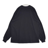 JUST DRUID オーバーサイズ プリント 長袖Ｔシャツ カットソー ロンＴ ブラック メンズ【中古】6-0912M∞