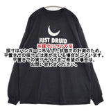 JUST DRUID オーバーサイズ プリント 長袖Ｔシャツ カットソー ロンＴ ブラック メンズ【中古】6-0912M∞