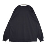 JUST DRUID プリント オーバーサイズ 長袖 長袖Ｔシャツ カットソー ロンＴ ブラック メンズ【中古】6-0912M∞