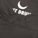 JUST DRUID プリント オーバーサイズ カットソー 長袖Ｔシャツ カットソー ロンＴ ブラック メンズ【中古】6-0912M∞