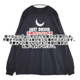 JUST DRUID プリント オーバーサイズ カットソー 長袖Ｔシャツ カットソー ロンＴ ブラック メンズ【中古】6-0912M∞