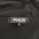 HIROKO BIS ストレッチウールアイレットベスト 定価42900円 サイズ9 ニット ベスト ブラック レディース ヒロコビス【中古】6-1005T◎