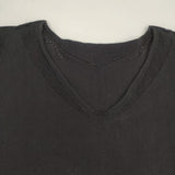ISSEY MIYAKE A-POC INSIDE フレンチスリーブ Vネック メッシュ ストレッチ 日本製 サイズ2 チュニック ブラック レディース イッセイミヤケ エイポック インサイド【中古】6-0818S△