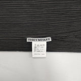 ISSEY MIYAKE プリーツ ノースリーブ ポリエステル 日本製 サイズ2 ワンピース チャコールグレー レディース イッセイミヤケ【中古】6-0818S△
