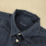 Y's INDIGO インディゴ ドット 変型 YU-B21-051 ワンピース ネイビー レディース ワイズ/Yohji【中古】6-0910M∞