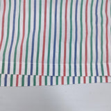 papas ストライプ サイズM ワイド 半袖シャツ ホワイト マルチカラー レディース パパス【中古】6-0818S△
