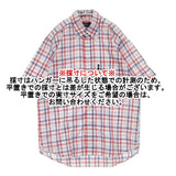 POLO チェック ボタンダウン コットンリネン トリコロールカラー サイズL 半袖シャツ ホワイト レッド ブルー レディース ポロ【中古】6-0818S△