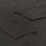 Haat ISSEY MIYAKE クレーププリーツ HA63JJ207 ウール 楊柳 ボトルネック カットソー ブラック レディース ハートイッセイミヤケ【中古】6-0806M♪