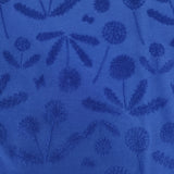 marble sud タンポポJQ アンプルTEE ジャガード 花柄 ボートネック 半袖Ｔシャツ カットソー ブルー レディース マーブルシュッド【中古】6-0721S△