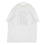 marble SUD neu MARINE NOTE プリントTシャツ コットン 半袖Ｔシャツ カットソー ホワイト ブラック レディース マーブルシュッドノイ【中古】6-0721S△